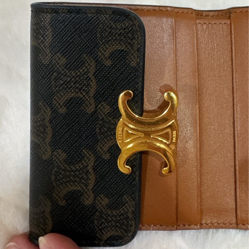 CELINE 凱旋門二合一可拆式短夾-12