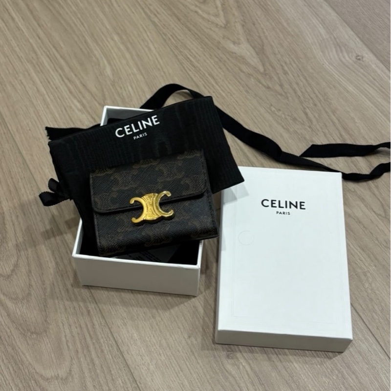CELINE 凱旋門二合一可拆式短夾-14
