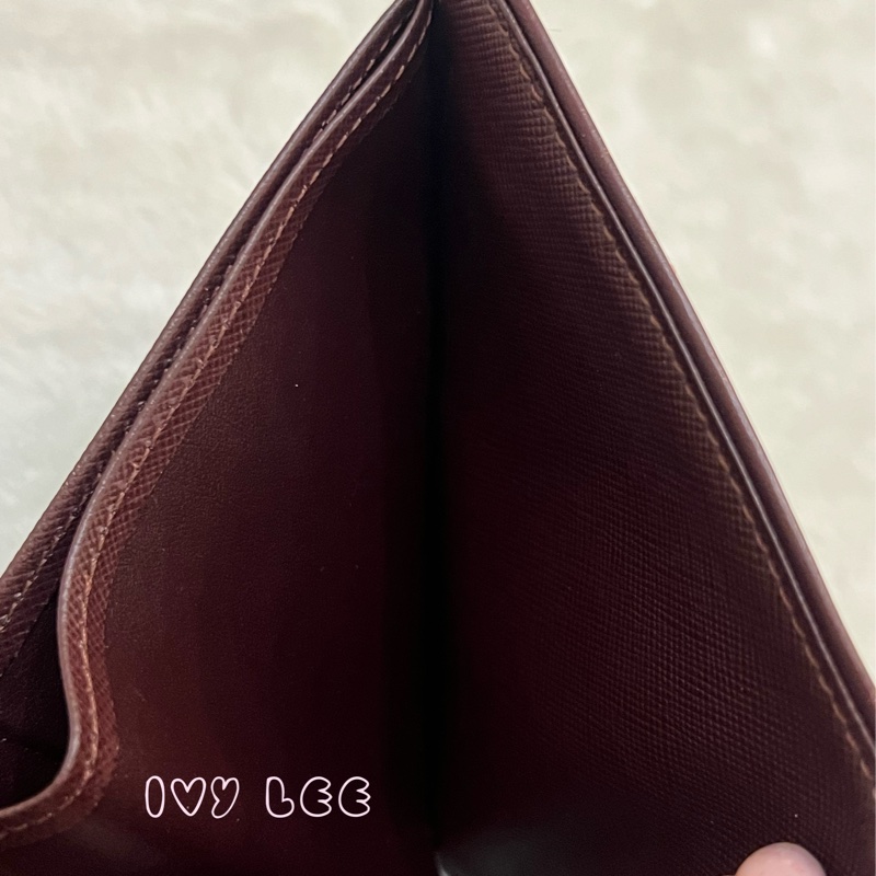 LOUIS VUITTON Monogram單寧 短夾 櫻桃紅 M92241正品 二手精品-4
