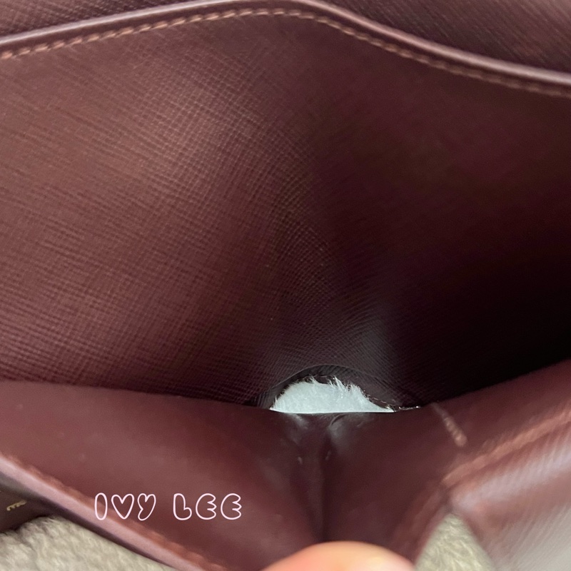 LOUIS VUITTON Monogram單寧 短夾 櫻桃紅 M92241正品 二手精品-6