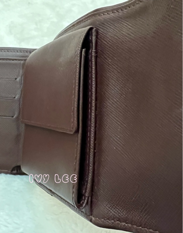 LOUIS VUITTON Monogram單寧 短夾 櫻桃紅 M92241正品 二手精品-12