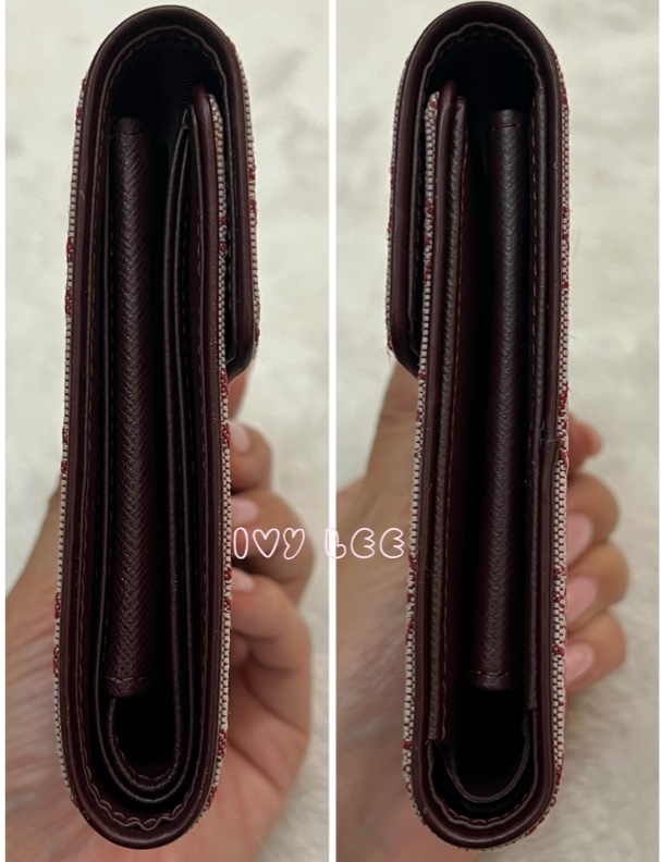LOUIS VUITTON Monogram單寧 短夾 櫻桃紅 M92241正品 二手精品-16