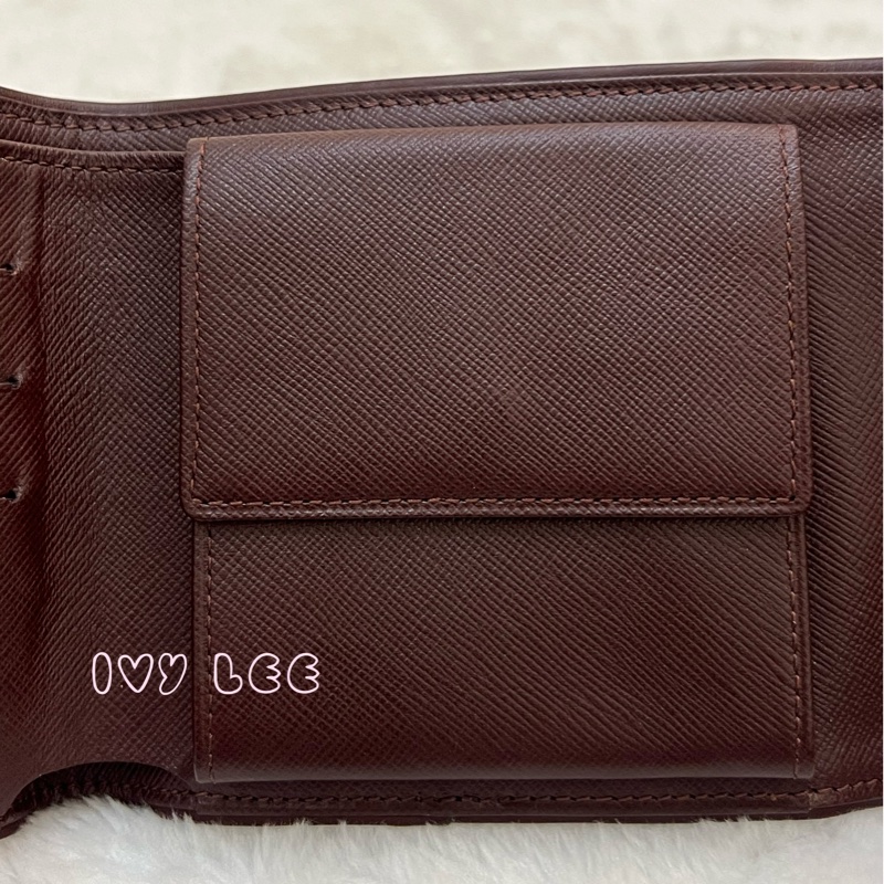 LOUIS VUITTON Monogram單寧 短夾 櫻桃紅 M92241正品 二手精品-21