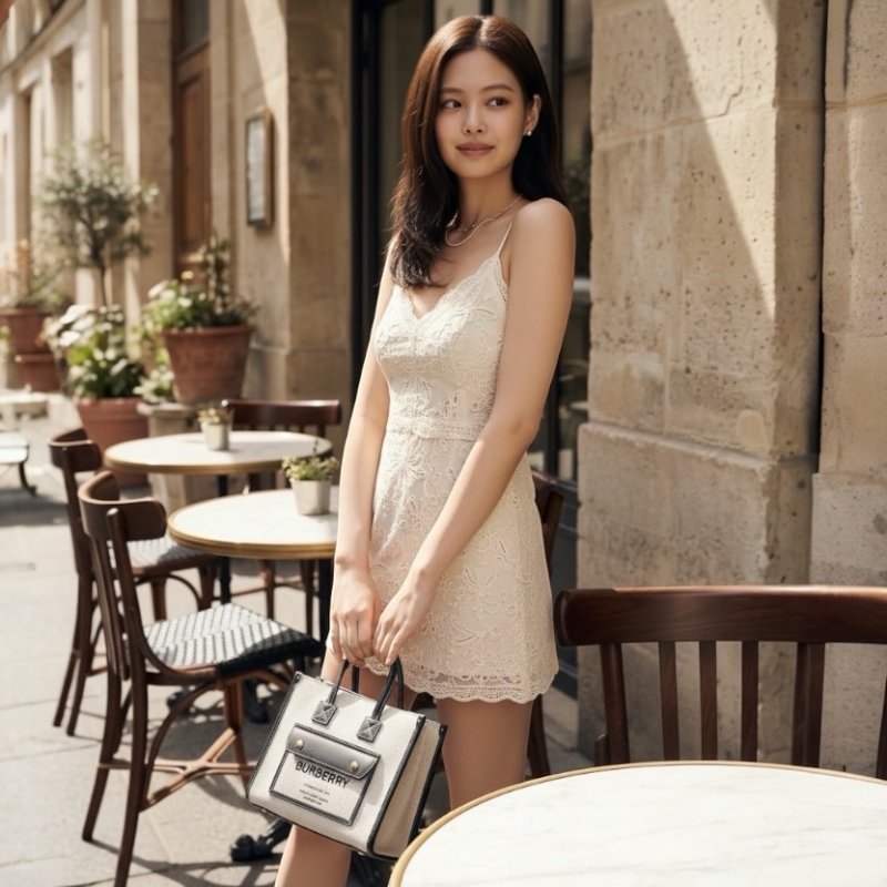 ⏰限時特賣價🌺Burberry 80441421 Freya 迷你雙色帆布拚皮芙蕾雅包 付長肩帶 黑色-3