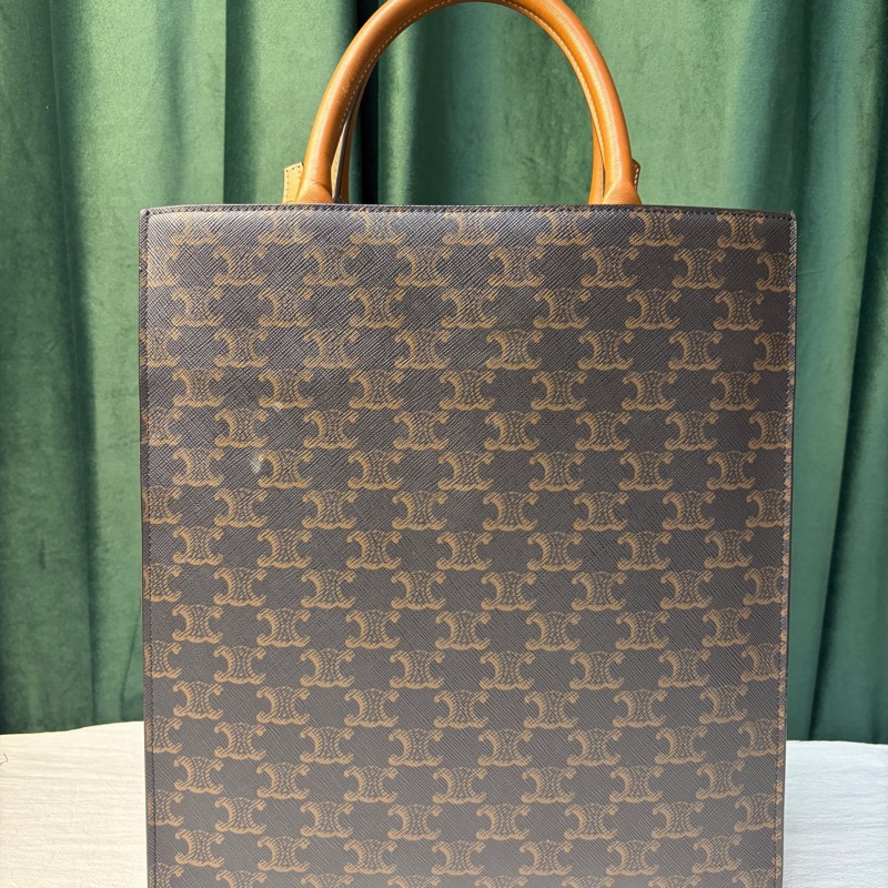 賽琳/Celine CABAS 小號標誌印花竪款手袋 琴譜包尺寸:28.5x33x8釐米-1