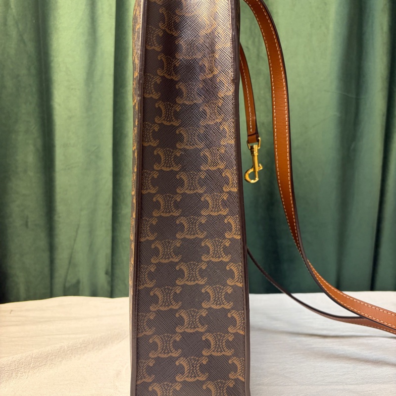 賽琳/Celine CABAS 小號標誌印花竪款手袋 琴譜包尺寸:28.5x33x8釐米-3