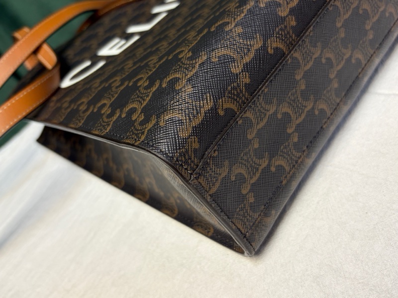 賽琳/Celine CABAS 小號標誌印花竪款手袋 琴譜包尺寸:28.5x33x8釐米-5