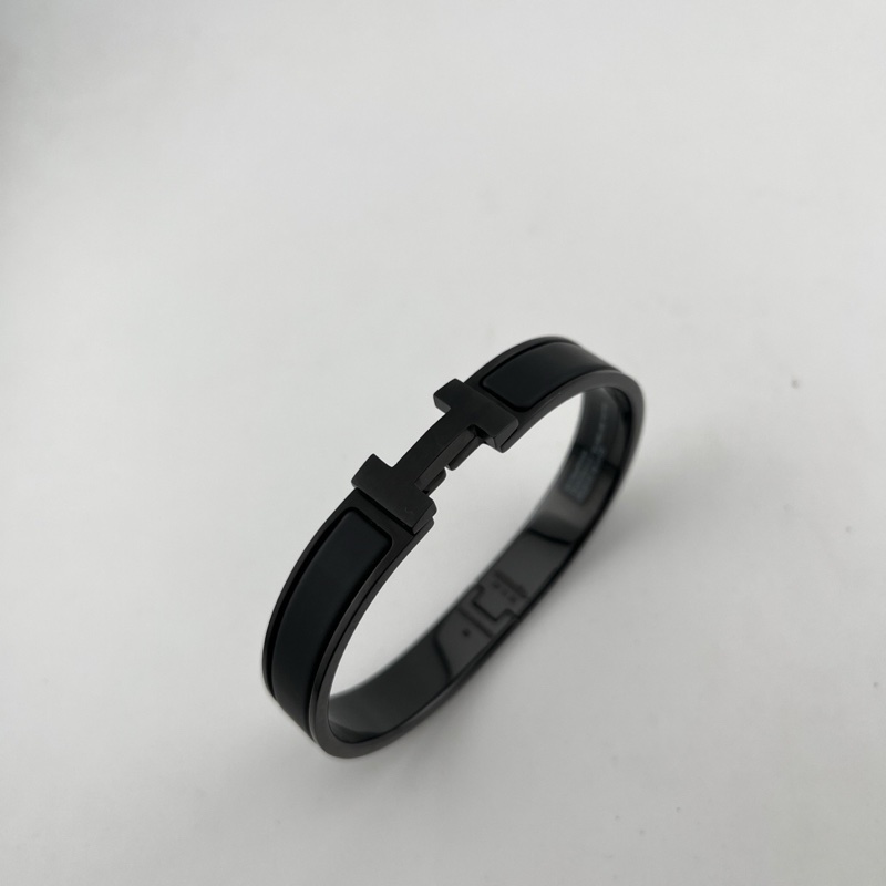 20碼 Hermes 愛馬仕So Black男款黑武士H手鐲20碼-0