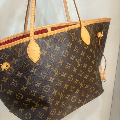 Louis Vuitton Neverfull MM 手提肩背托特包 中款 附手拿包