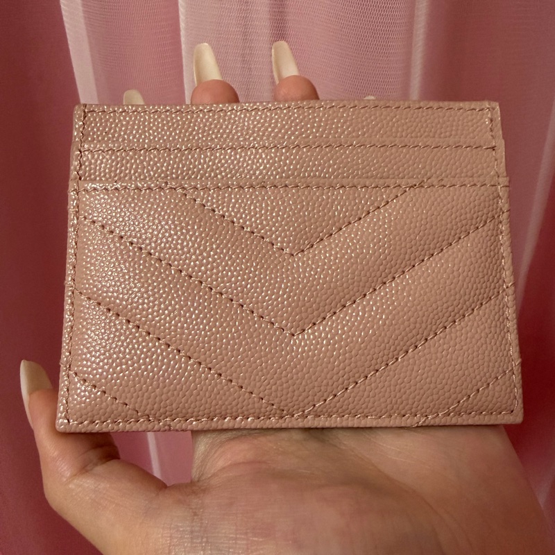 YSL 粉色卡夾-2