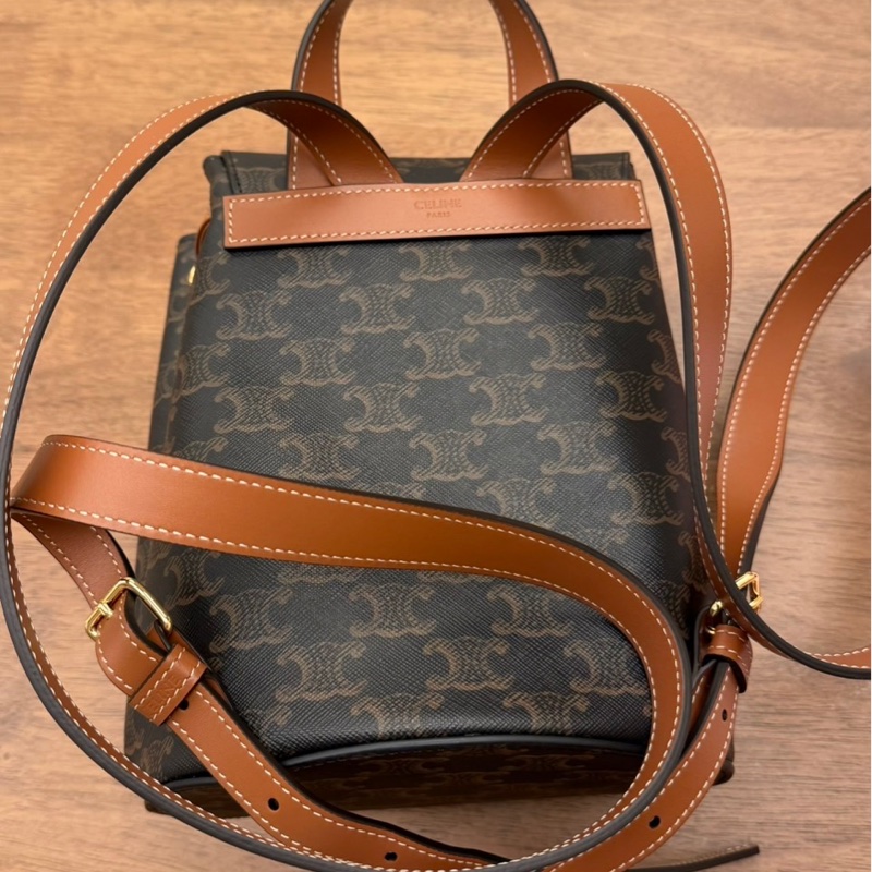 celine 凱旋門 後背包 雙肩包-9