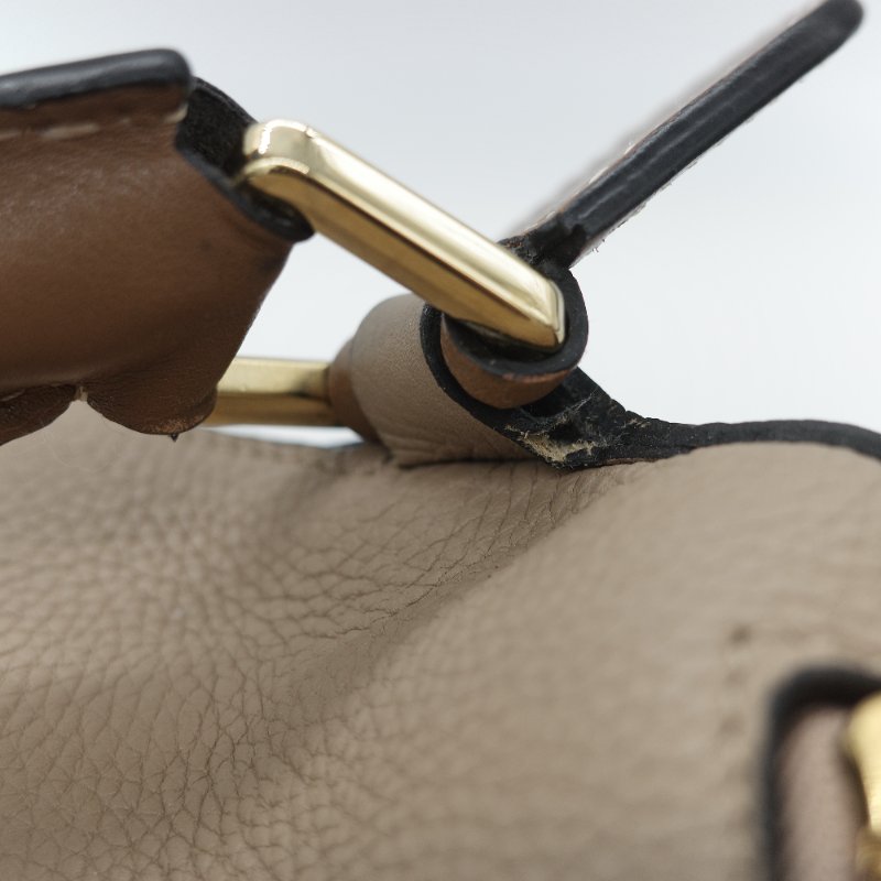 Loewe 羅威 Puzzle 中型 大象灰 奶咖色 牛皮 拼圖包 斜挎包 單肩包-17