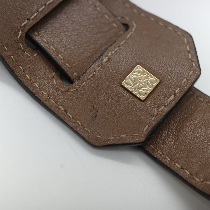 Loewe 羅威 Puzzle 中型 大象灰 奶咖色 牛皮 拼圖包 斜挎包 單肩包-35