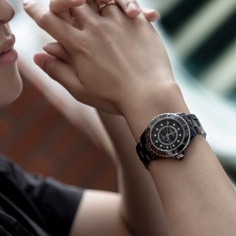香奈兒黑色j12🔆滿鑽 38mm 👨✈️專櫃近40萬 #男錶🌍🌔🌏-8