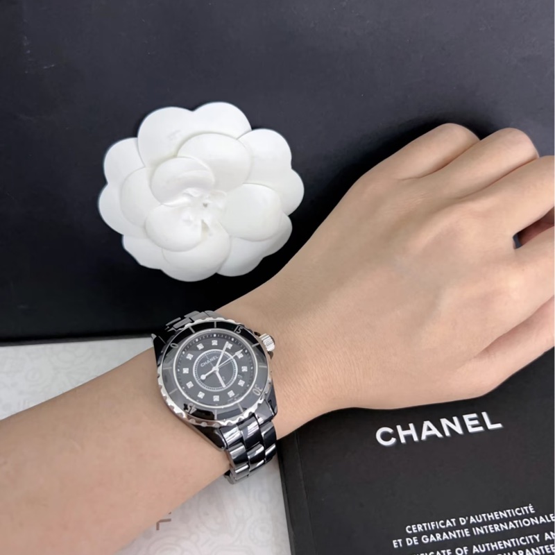 香奈兒黑色j12🔆滿鑽 38mm 👨✈️專櫃近40萬 #男錶🌍🌔🌏-10