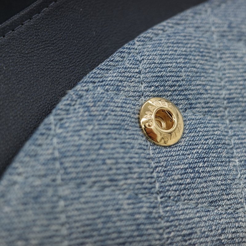 24春夏款♥️ Chanel 香奈兒  CF25 中型 牛仔丹寧 漸變色 羊皮內裡 鏈條包 斜挎包 口蓋包-27