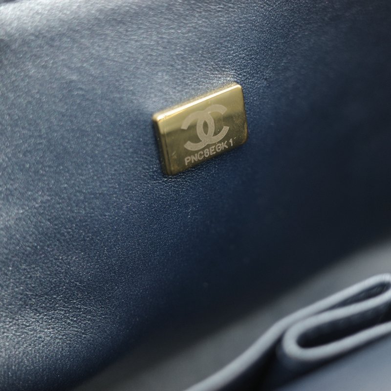 24春夏款♥️ Chanel 香奈兒  CF25 中型 牛仔丹寧 漸變色 羊皮內裡 鏈條包 斜挎包 口蓋包-34