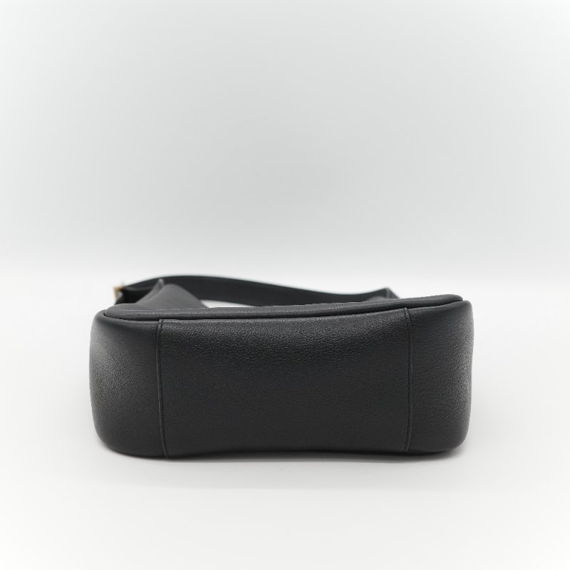 Saint Laurent 聖羅蘭 LE 5 À 7小型 粒面牛皮革 黑色 柔軟手袋 單肩包 Hobo 包 托特包|專櫃85,100-7