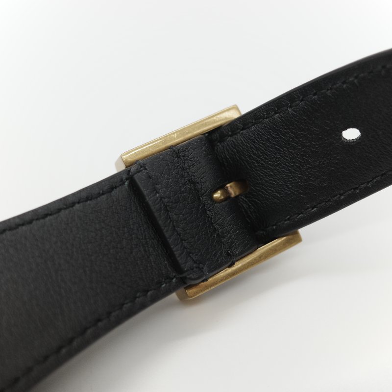 Saint Laurent 聖羅蘭 LE 5 À 7小型 粒面牛皮革 黑色 柔軟手袋 單肩包 Hobo 包 托特包|專櫃85,100-15