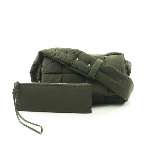 BOTTEGA VENETA 絎縫科技卡帶單肩斜挎包 628951 尼龍二手