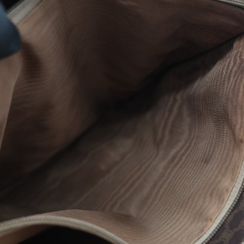 Celine 思琳 Vintage 凱旋門 棕色花紋 長型 單肩包 托特包-24