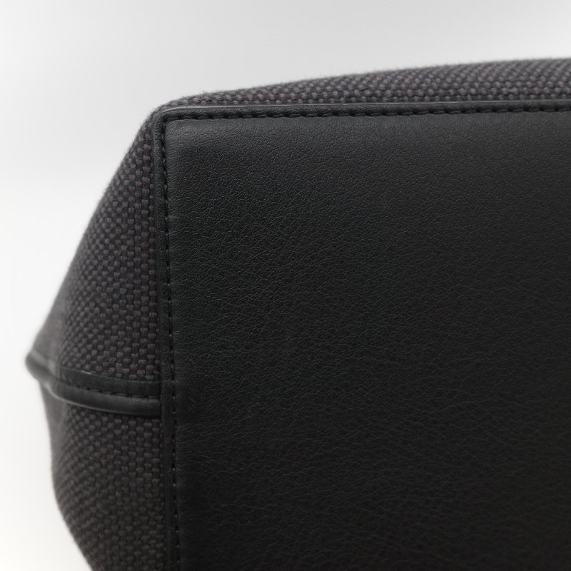 Loewe 羅威 Anagram 碳黑色 Tote Bag 帆布拼皮革 單肩包 手提袋 托特包-9