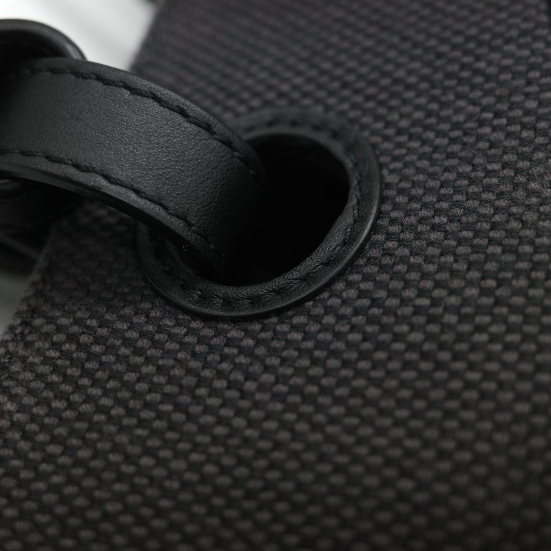 Loewe 羅威 Anagram 碳黑色 Tote Bag 帆布拼皮革 單肩包 手提袋 托特包-14