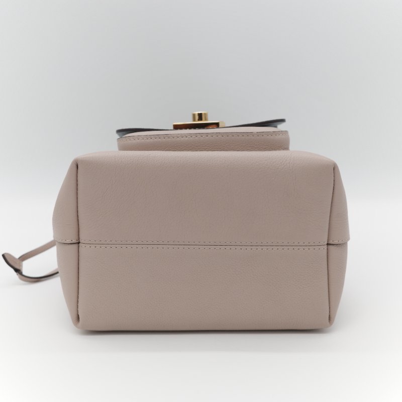 Louis Vuitton 路易威登 Lockme 粒面牛皮 淡粉色 天空藍 手提包 水桶包 單肩包-8