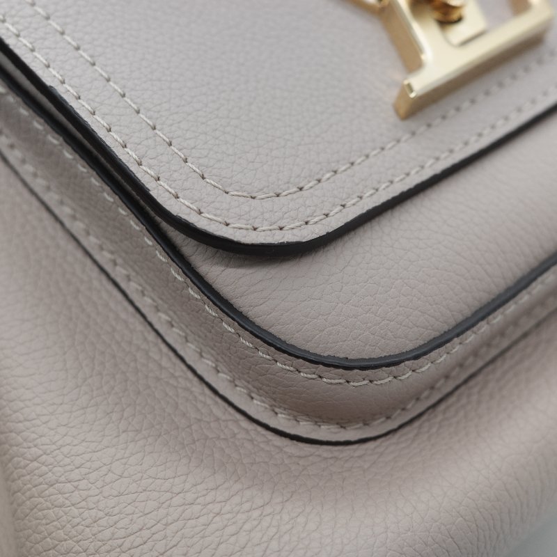 Louis Vuitton 路易威登 Lockme 粒面牛皮 淡粉色 天空藍 手提包 水桶包 單肩包-14