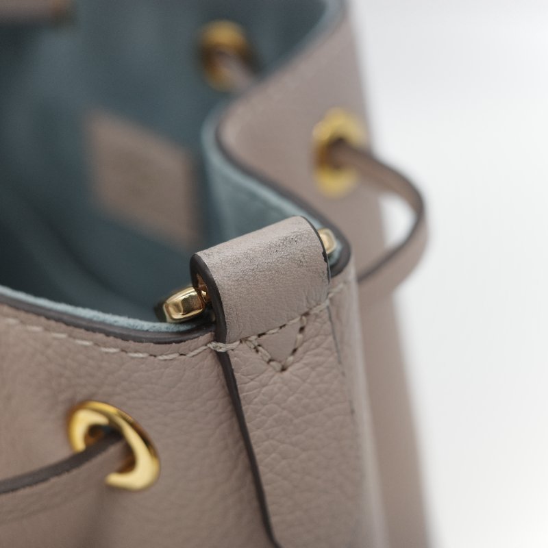 Louis Vuitton 路易威登 Lockme 粒面牛皮 淡粉色 天空藍 手提包 水桶包 單肩包-25