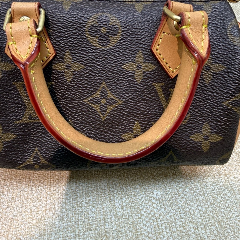 LV 老花帆布 Speedy Nano手袋-4