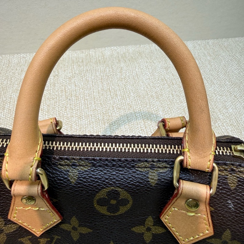 LV 老花帆布 Speedy Nano手袋-5