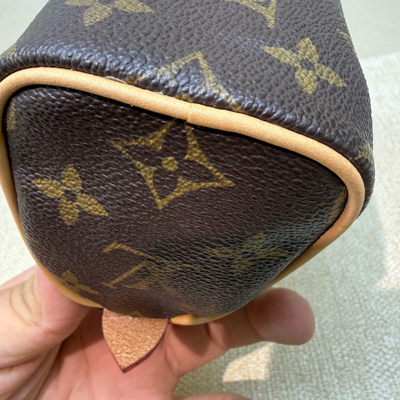LV 老花帆布 Speedy Nano手袋-10