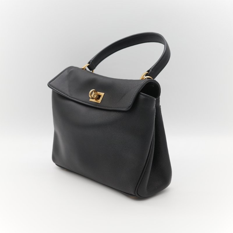 Balenciaga 巴黎世家 Rodeo Mini 黑色羊皮 手提包 單肩包 斜挎包-7