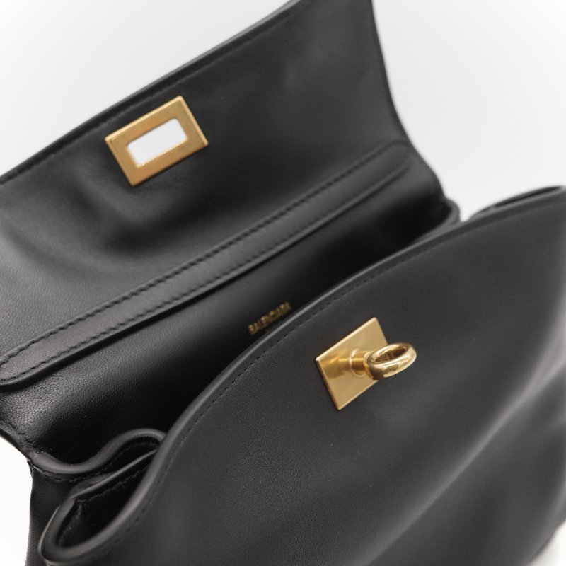 Balenciaga 巴黎世家 Rodeo Mini 黑色羊皮 手提包 單肩包 斜挎包-19