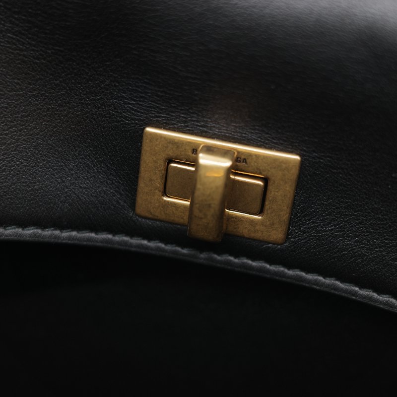 Balenciaga 巴黎世家 Rodeo Mini 黑色羊皮 手提包 單肩包 斜挎包-29