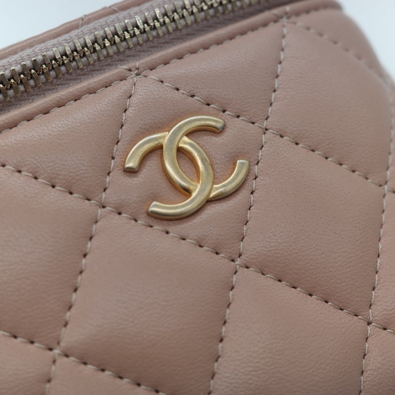 Chanel 香奈兒 手提 方盒子 粉紅色 牛皮 斜挎包 鏈條包-9