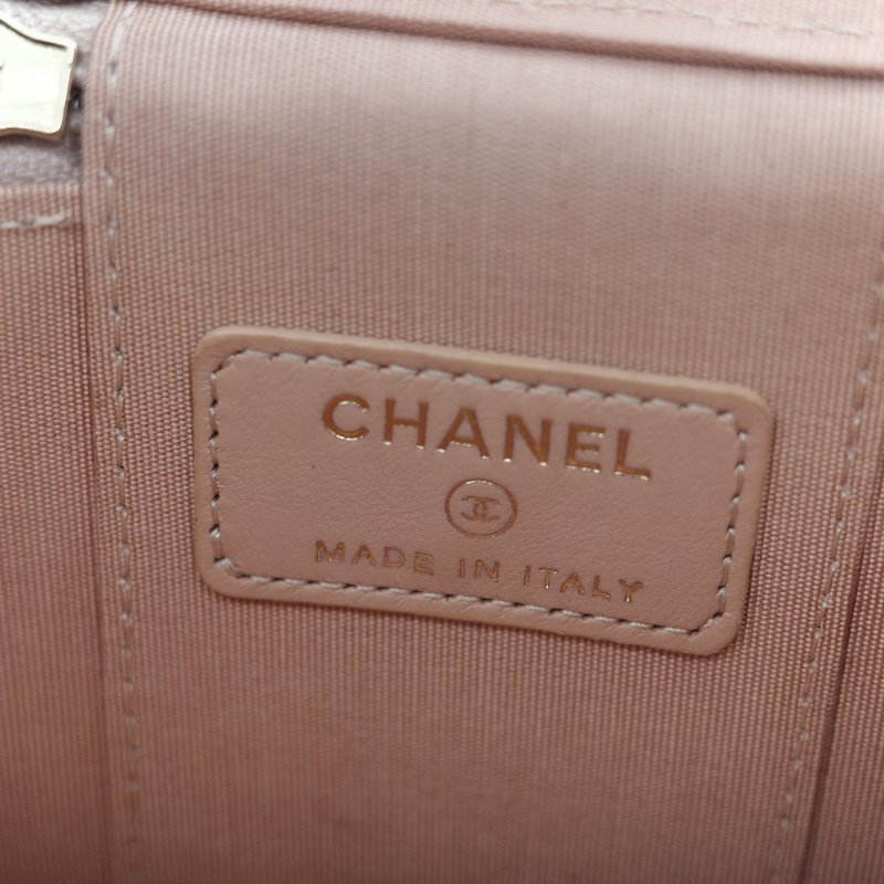 Chanel 香奈兒 手提 方盒子 粉紅色 牛皮 斜挎包 鏈條包-17