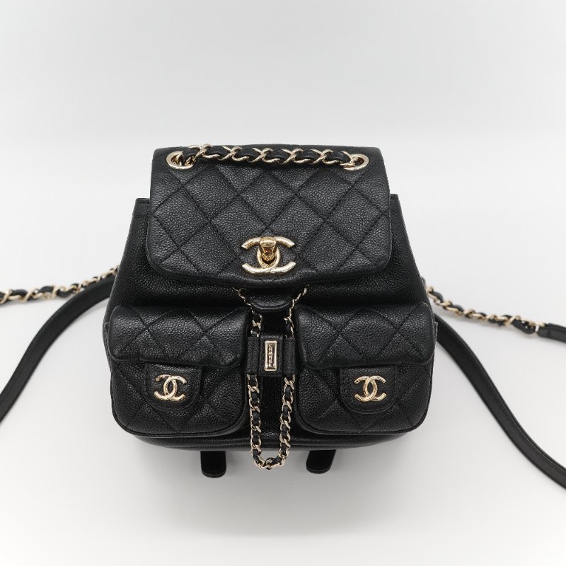 Chanel 香奈兒 Duma 小型 粒面牛皮 雙肩包 後背包-1