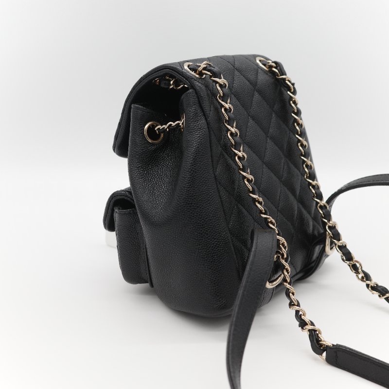 Chanel 香奈兒 Duma 小型 粒面牛皮 雙肩包 後背包-6