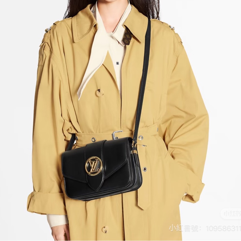 LV路易威登💎Pont9邮差包黑色📍23*15*7cm 20年 B0096-1