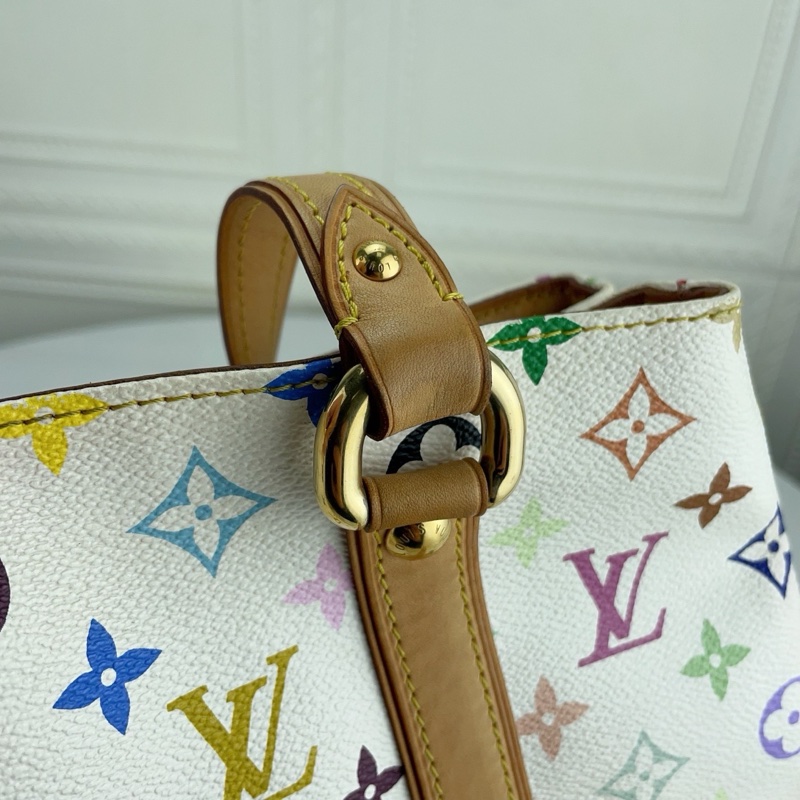 LV 路易威登白三彩村上隆联名tote包-20