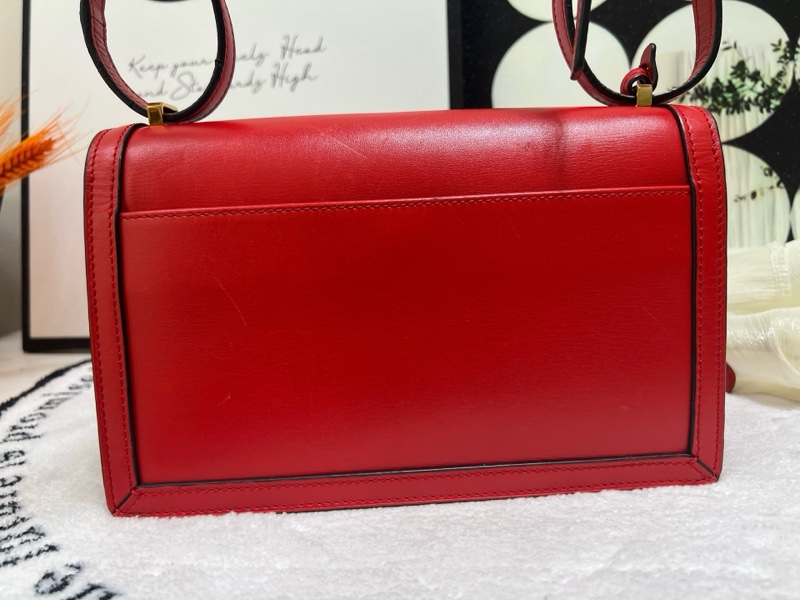 Loewe/羅意威 Barcelona 巴塞羅 紅色斜跨女 尺寸:28x17x12.5 cm-1