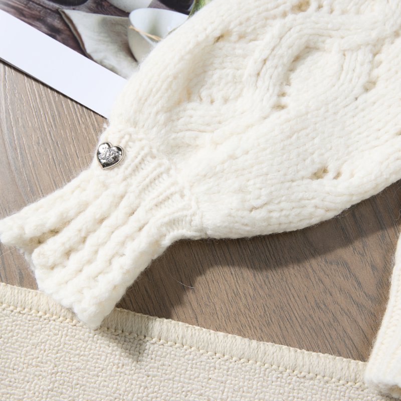 ❤️CHANEL 溫柔甜美帶披肩毛衣 面料超柔軟舒適 袖口精緻CC logo鈕扣-4