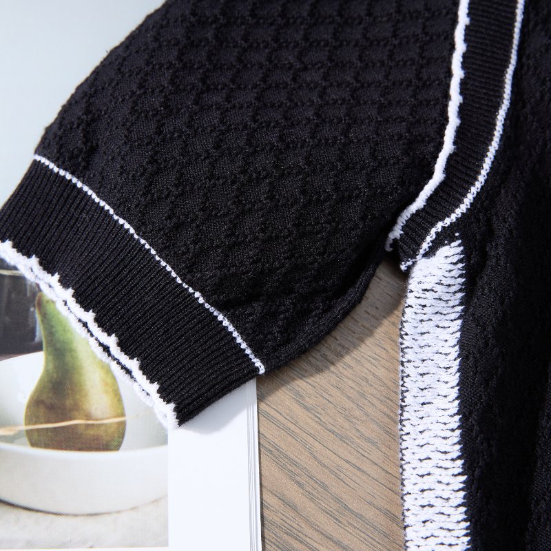 ❤️CHANEL 經典No. 5 黑色針織上衣-3