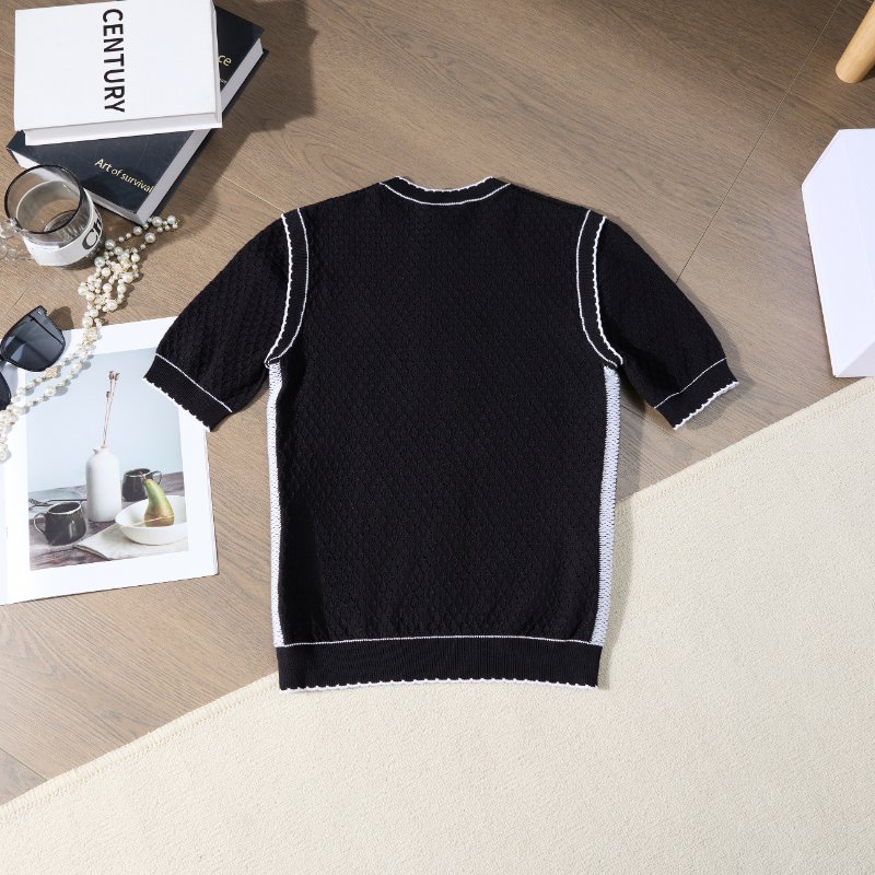 ❤️CHANEL 經典No. 5 黑色針織上衣-6