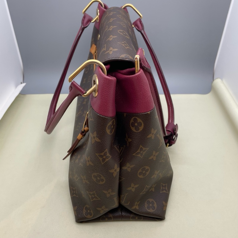LouisVuitton 路易威登 Olympe老花拼紫腋下包13编码尺寸39.5x26x13cm附件防尘袋-3