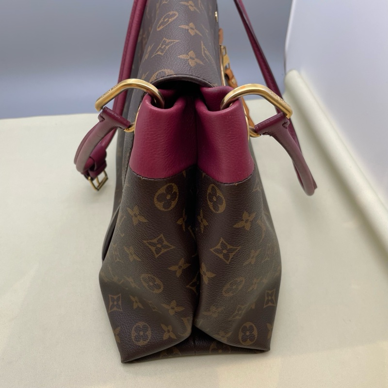 LouisVuitton 路易威登 Olympe老花拼紫腋下包13编码尺寸39.5x26x13cm附件防尘袋-4