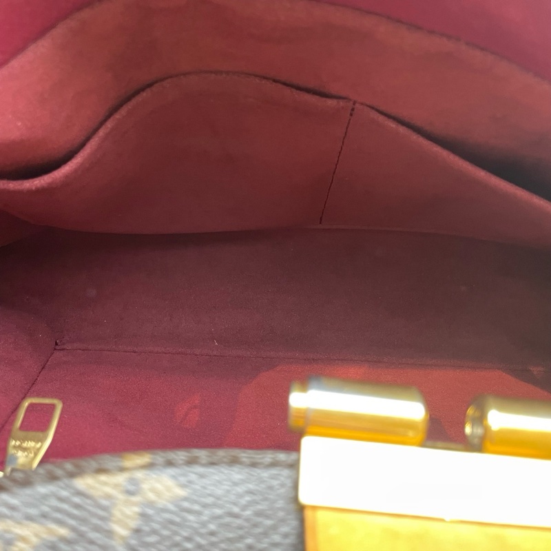 LouisVuitton 路易威登 Olympe老花拼紫腋下包13编码尺寸39.5x26x13cm附件防尘袋-7