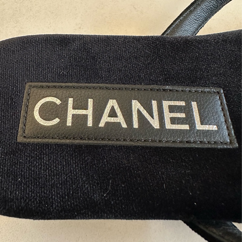 Chanel 絨面人字拖鞋-8